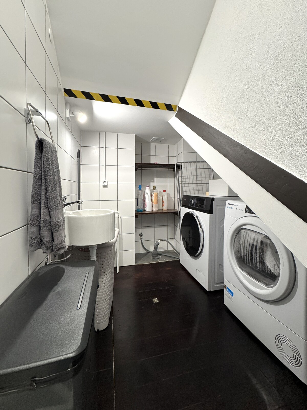 Laundry room with washer and dryer